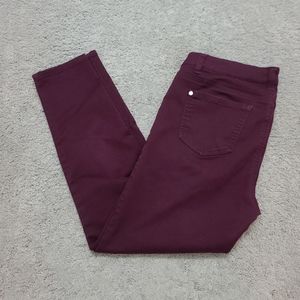 Maroon Tinsletown Denim Couture